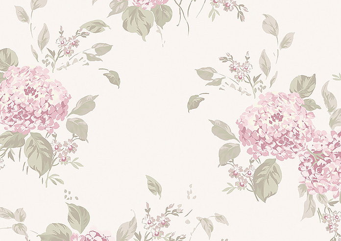 Shabby Chic by Rachel Ashwell Belle Hydrangea (Blackout), Powder Pink - Twist&Fit Roller Blind - Image 6